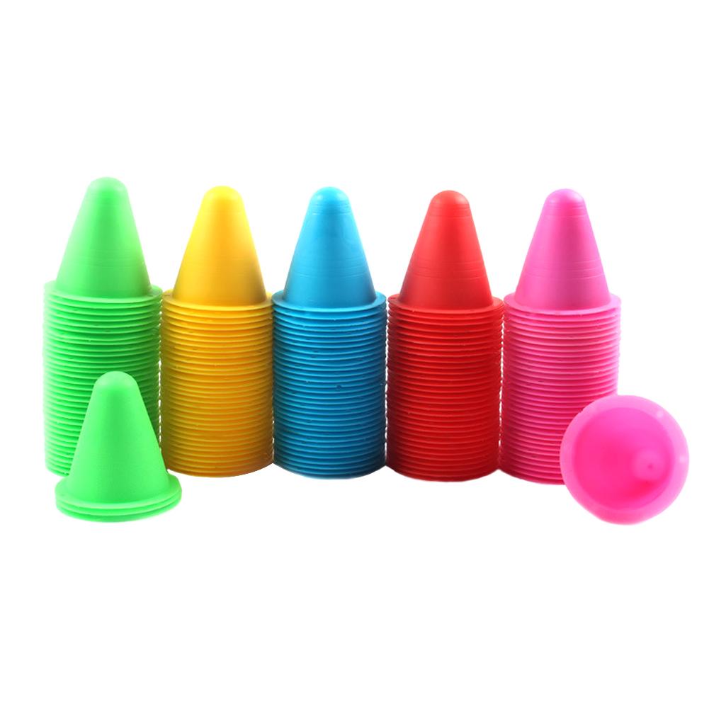 Trẻ em trưởng thành Thực hành Agility Thiết bị di động Trượt Sân vận động Khóa Sân vận động Khóa Sân vận động Viên Cup Cup Color Pile Random Color: 50pcs