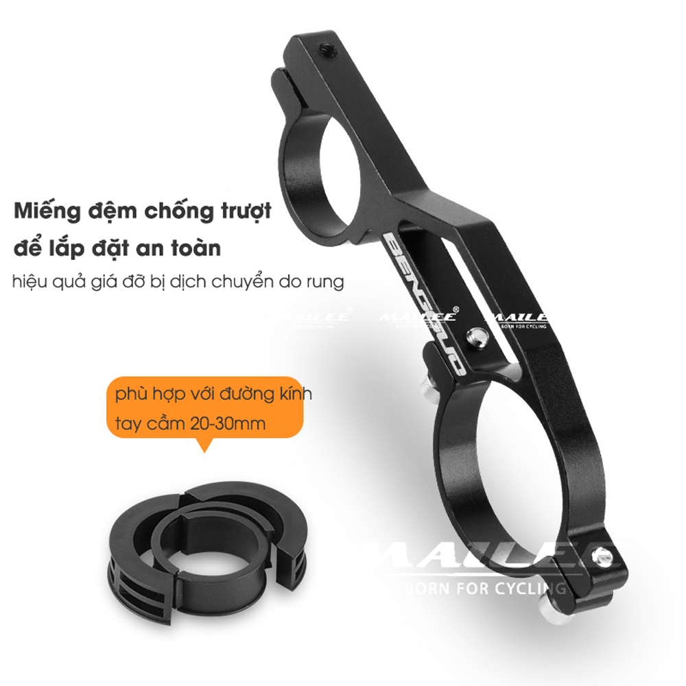 Giá đỡ ghi đông xe đạp mở rộng BG-2306 10/20 Cm Nhôm Siêu Nhẹ Dễ Lắp Đặt Cho Đèn Xe Đạp Đồng Hồ Đo Tốc Độ - Mai Lee