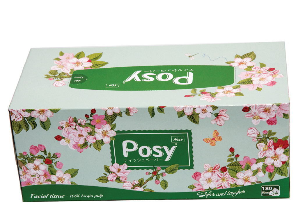 Khăn Giấy Lụa Hộp Hoa Posy 180 Tờ 2 Lớp ( Chọn Màu Ngẫu Nhiên)