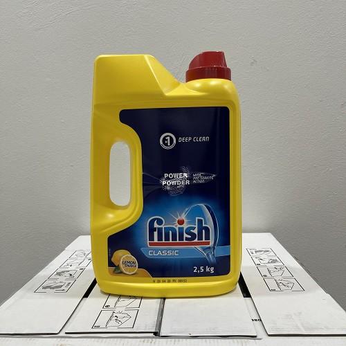 Combo Bột rửa bát finish 2,5kg + muối rửa bát chén finish 4kg + dung dịch nước làm bóng bát finish 750ml chính hãng