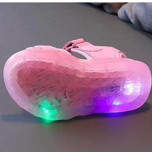 Giày Sandal Bé Gái Elsa Có Đèn Led Nhiều Màu Nhấp Nháy Cho Bé Từ 1 - 7 Tuổi