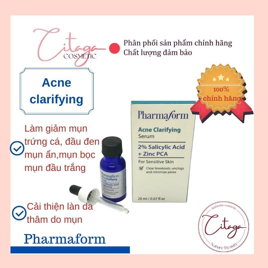 Tinh chất giảm mụn và ngăn ngừa mụn, se khít lỗ chân lông Acne Clarifying Serum Pharmaform