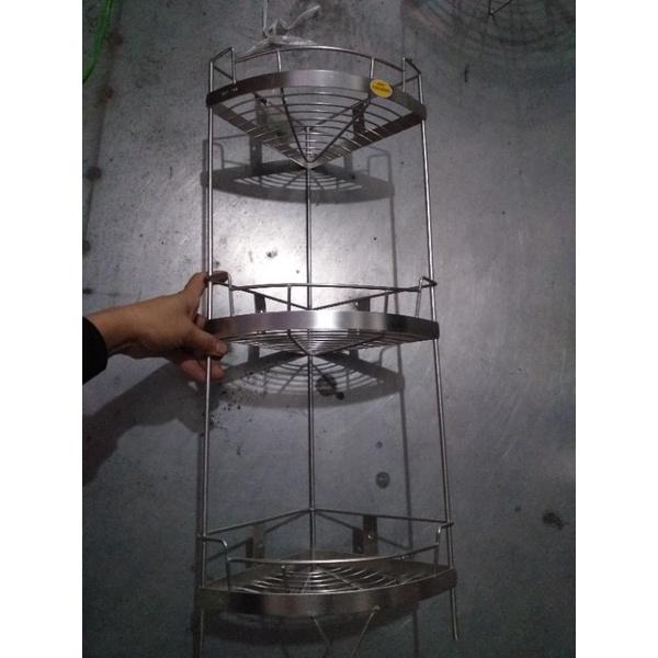Kệ Góc Đựng Sữa Tắm Dầu Gội Trong Nhà Tắm INOX 304/ Kệ Đựng Gia Vị Trong Nhà Bếp