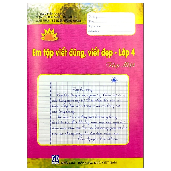 Em Tập Viết Đúng Viết Đẹp Lớp 4 - Tập 1