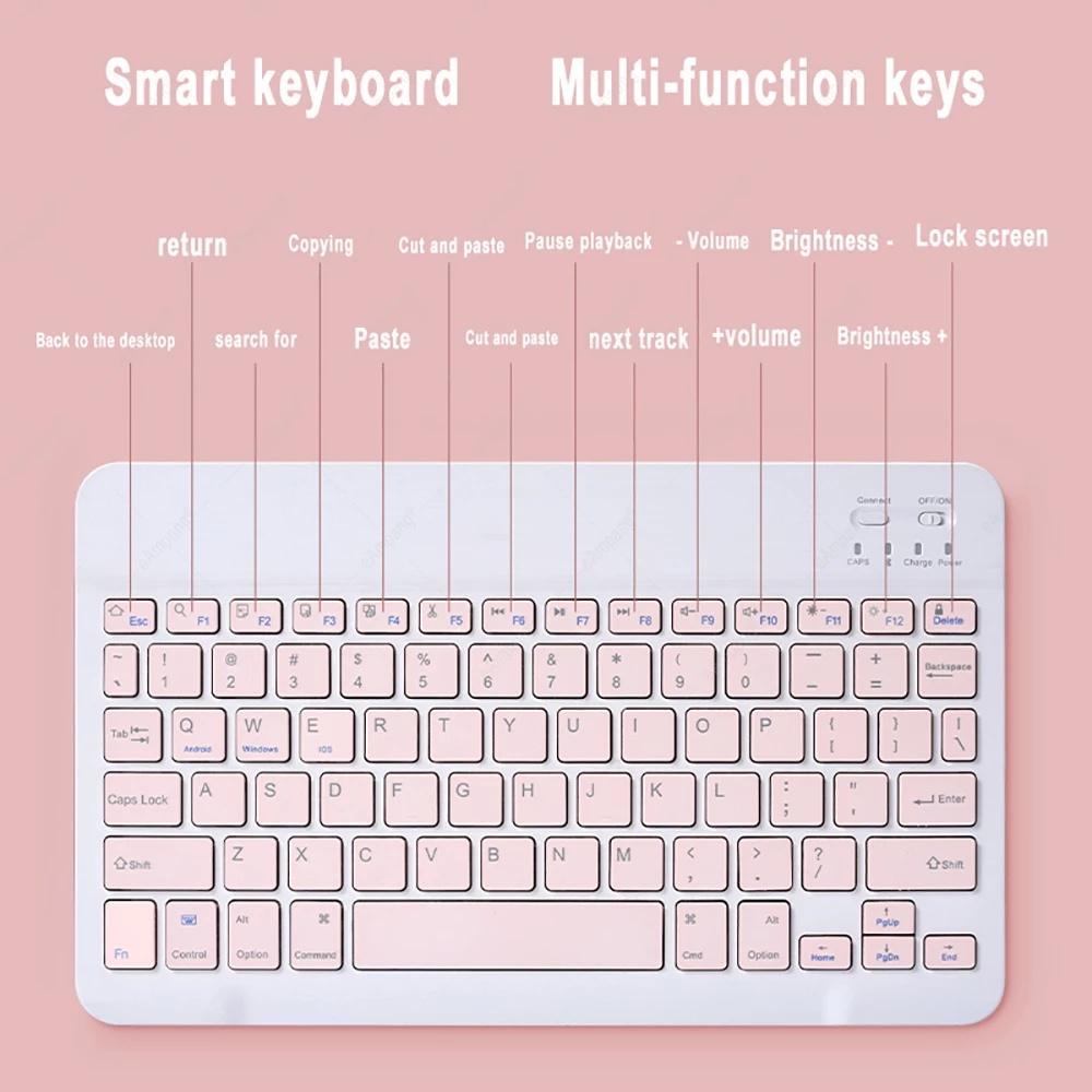 Bàn phím bluetooth ko dây kèm chuột cho lenovo tab p11 pro tb-j706f & lenovo tab p11 & p11 plus tablet táo