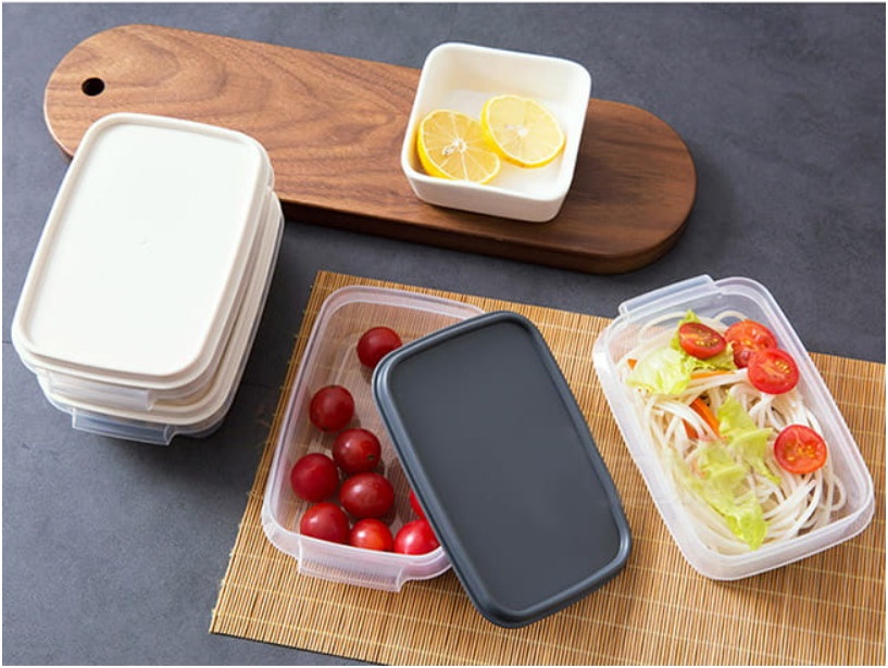 Bộ 08 hộp thực phẩm có nắp đậy an toàn Yamada Whity Pack hàng nội địa Nhật Bản #Made in Japan