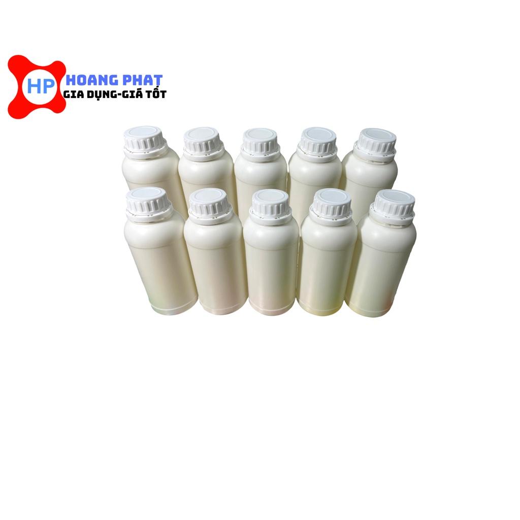 Combo Chai Nhựa HDPE (250ml - 500ml - 1000ml) Có Nắp + Seal Chống Tràn