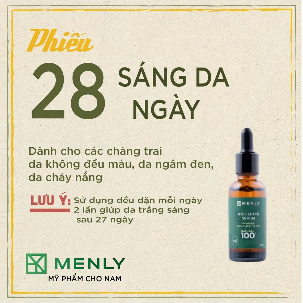 Serum dưỡng ẩm, trắng da cho nam Menly - dùng cho da nhạy cảm 30ml