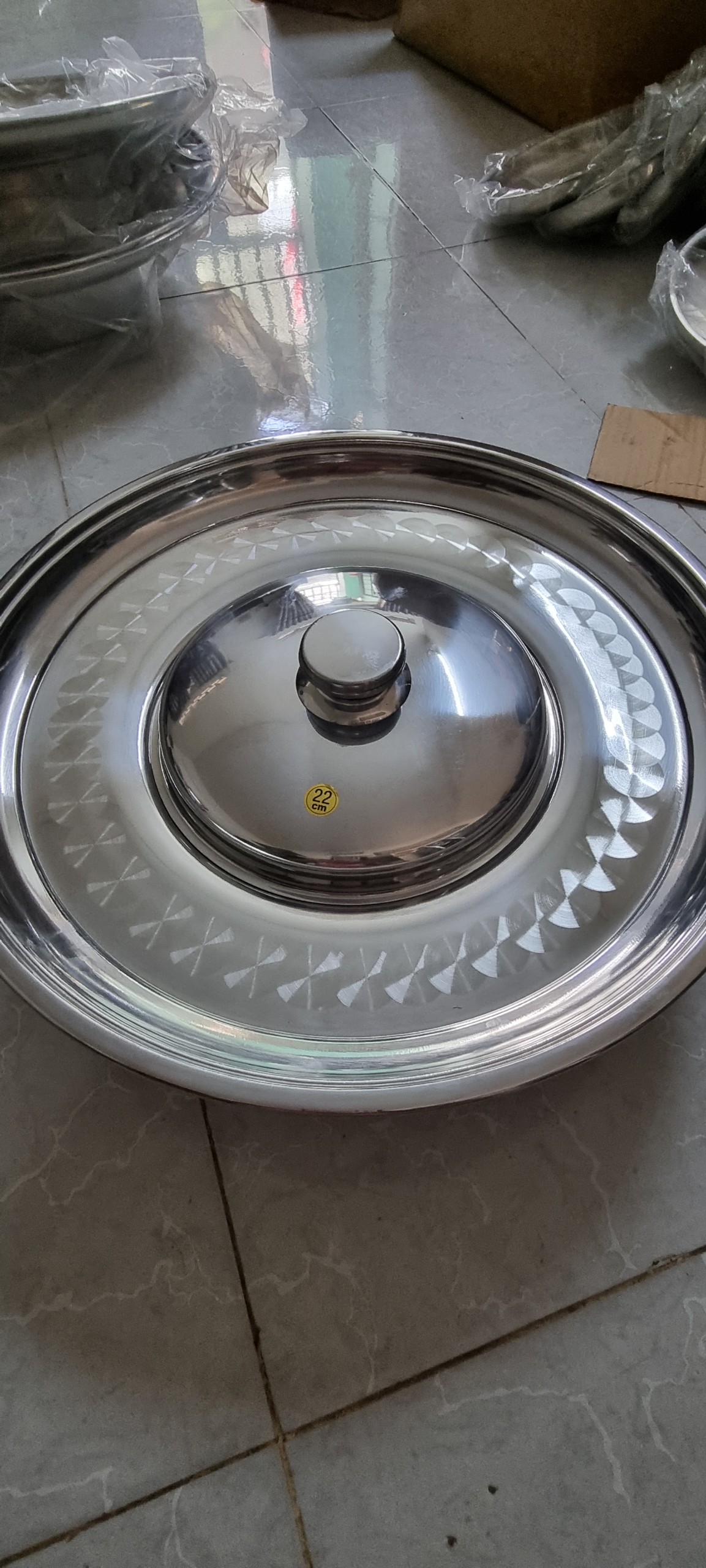 Nồi lẩu nón 22cm inox cao cấp nấu được mọi loại bếp kể cả bếp từ