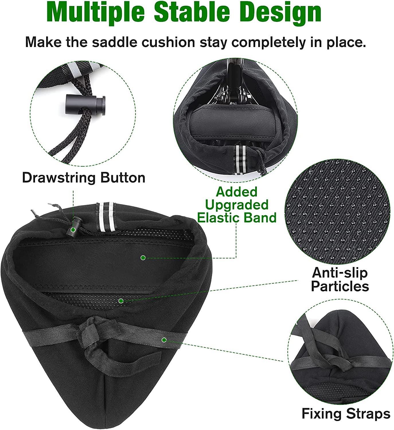 Thoải mái Velo Yên Housse - Ghế xe đạp lớn thoải mái đệm đạp xe đạp cho xe đạp cho xe đạp/núi đường