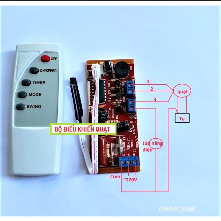 Bộ mạch điều khiển quạt từ xa thông minh loại tốt siêu tiện dụng