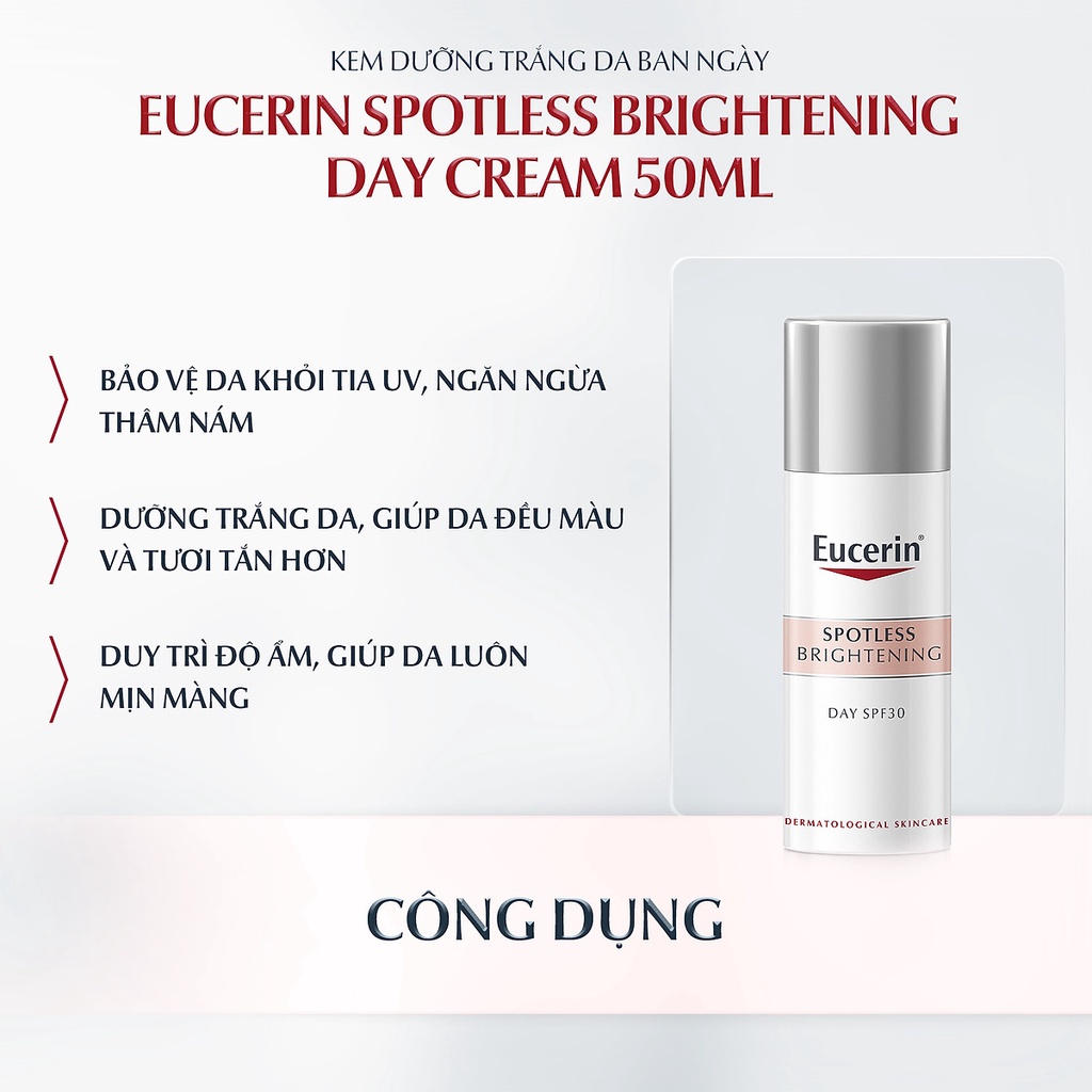 Kem Dưỡng Trắng Da Ban Ngày Eucerin Spotless Brightening Day SPF30 50ml