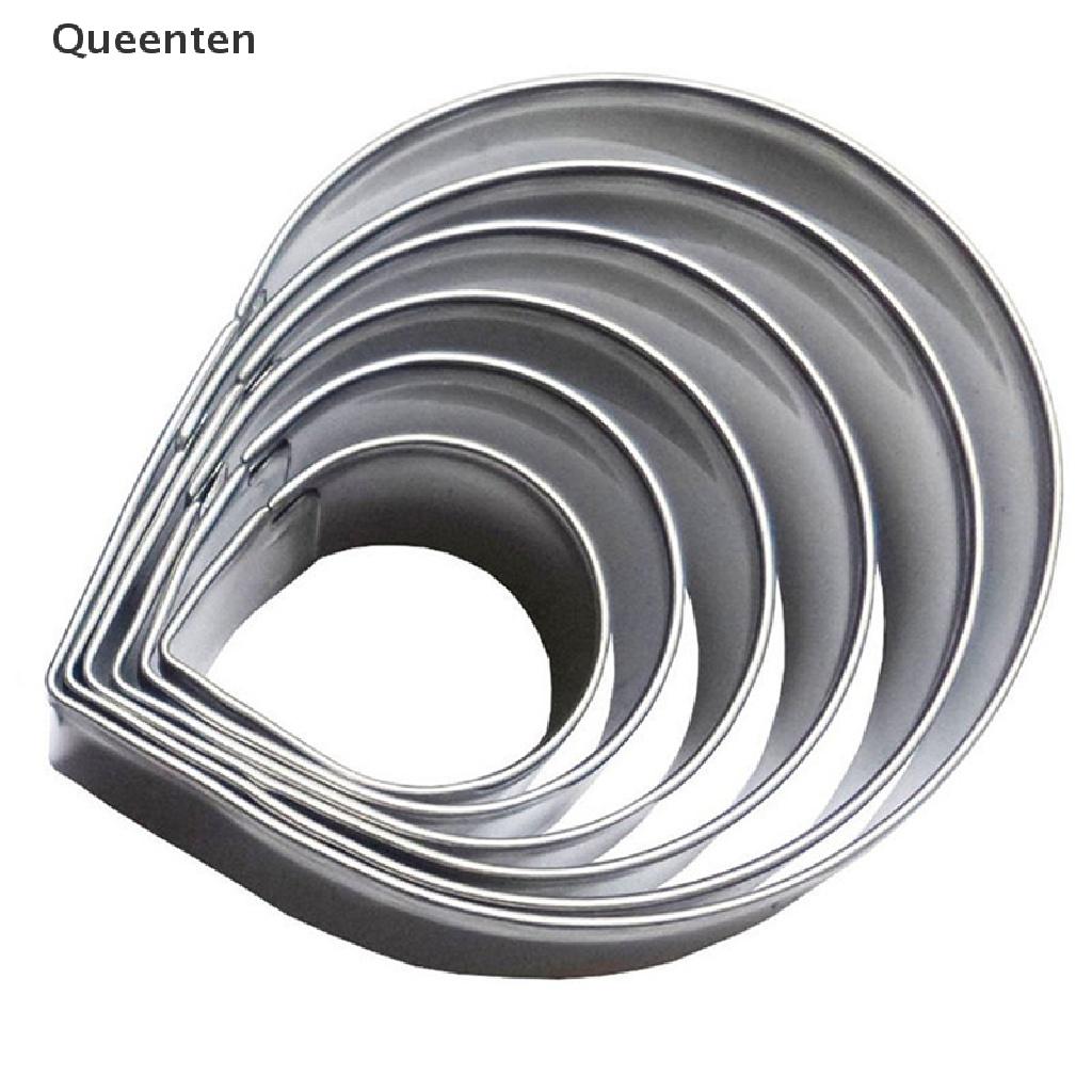 Queenten 6PCS/Set Rose Petal Mold for Cake Decor Fondant Sugarcraft Cutters Tools Mould QT