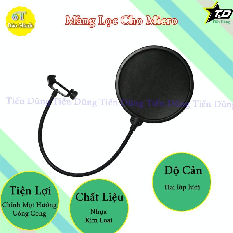 Bộ Combo Mic Thu Âm Karaoke Aqta AQ100 và Sound Card XOX KS108 Bản Tiếng Anh Đi Kèm Chân Kẹp Màng Lọc Dây MA2