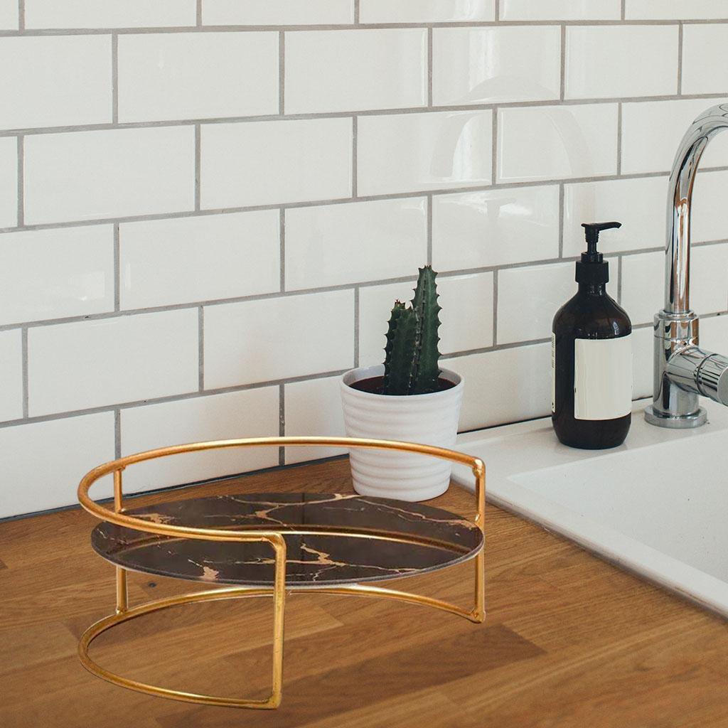 Bathroom Cosmetic Organiser Countertop, Tray Shelf for Cosmetic Skincare, Luxury