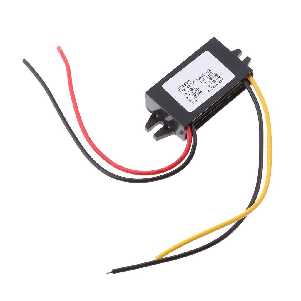 2-3pack DC Converter 12V to 4.2V 3A 15W Power Supply Module Ultra-thin