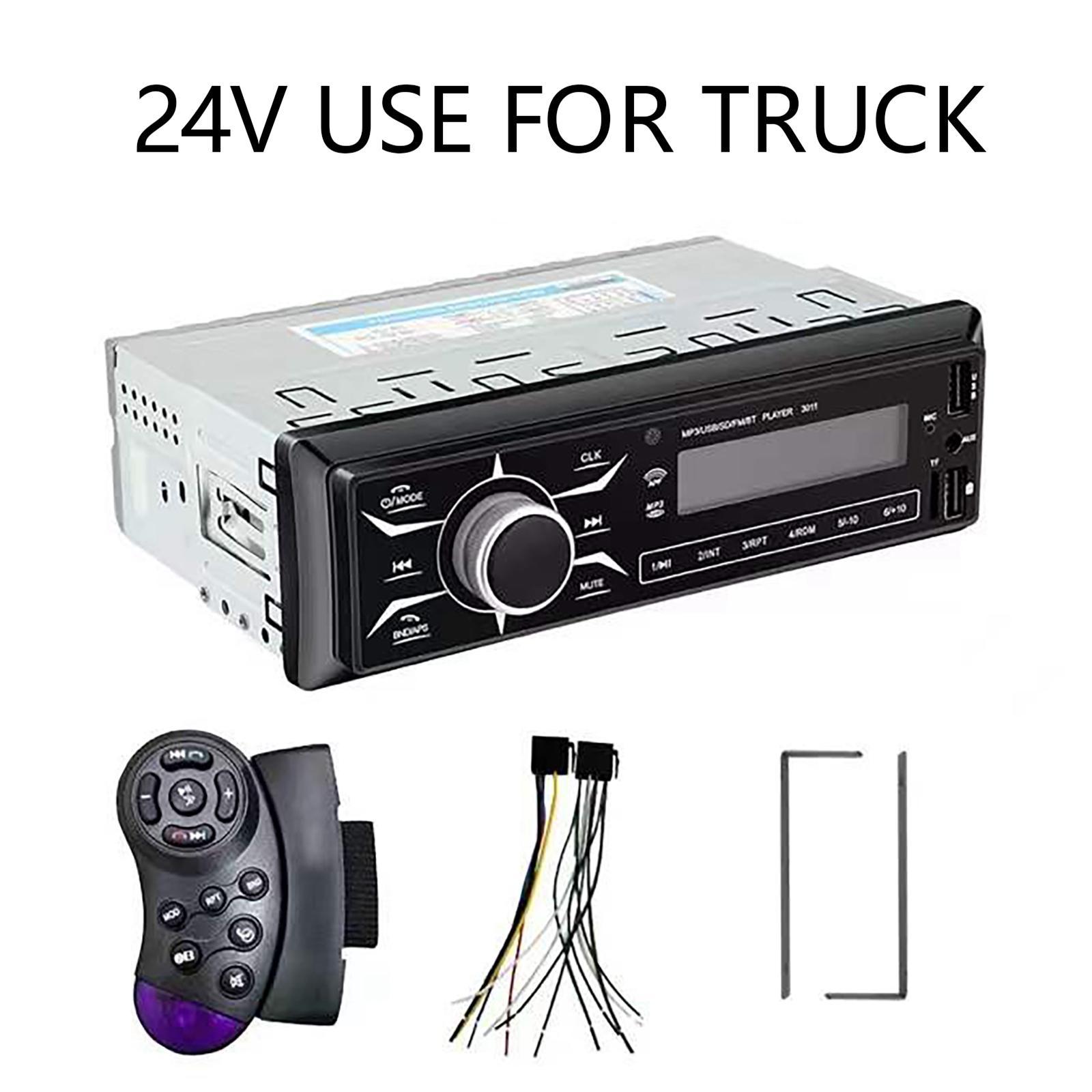 Car MP3 Player with Remote Control Universal Voice Assistant USB Drive for Truck