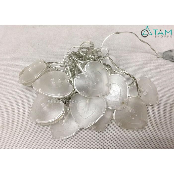 Dây đèn led trái tim màu vàng dài 4m