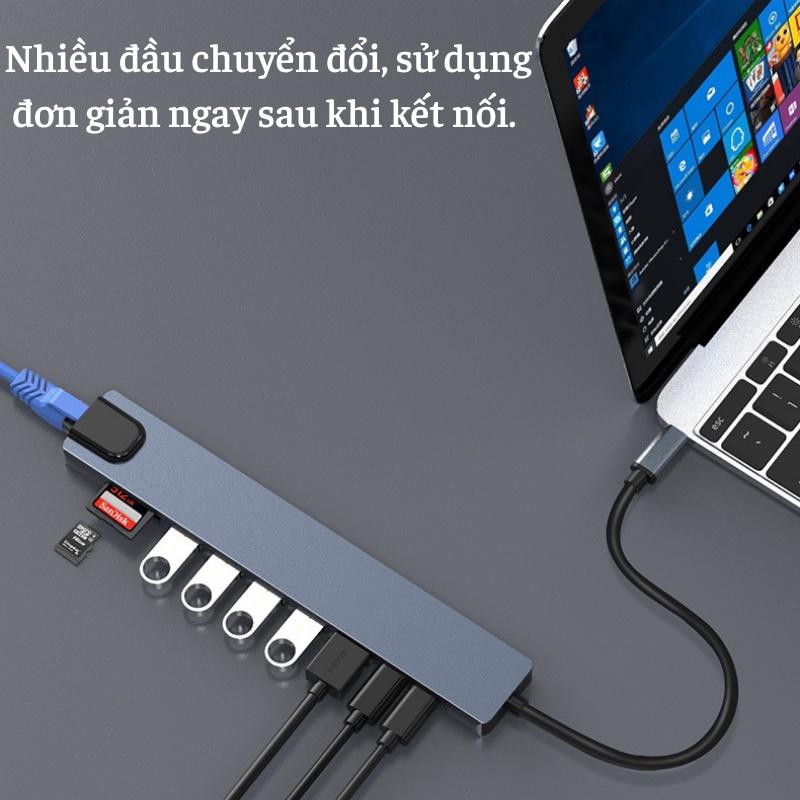 Bộ HUB Type-C, Cổng Chuyển Sang HDMI,USB 3.0,PD Cho Điện Thoại, Laptop,Bộ HUB chuyển đổi