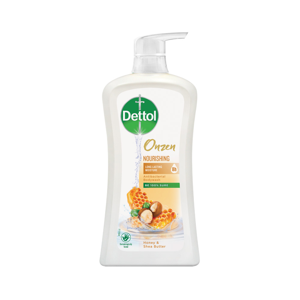 Sữa tắm Dettol Onzen mật ong kháng khuẩn và dưỡng thể - Chai 950g