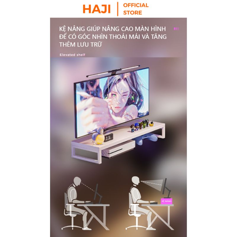 Bàn gaming bàn làm việc chân chữ K khung thép sơn tĩnh điện thương hiệu HAJI - GM80