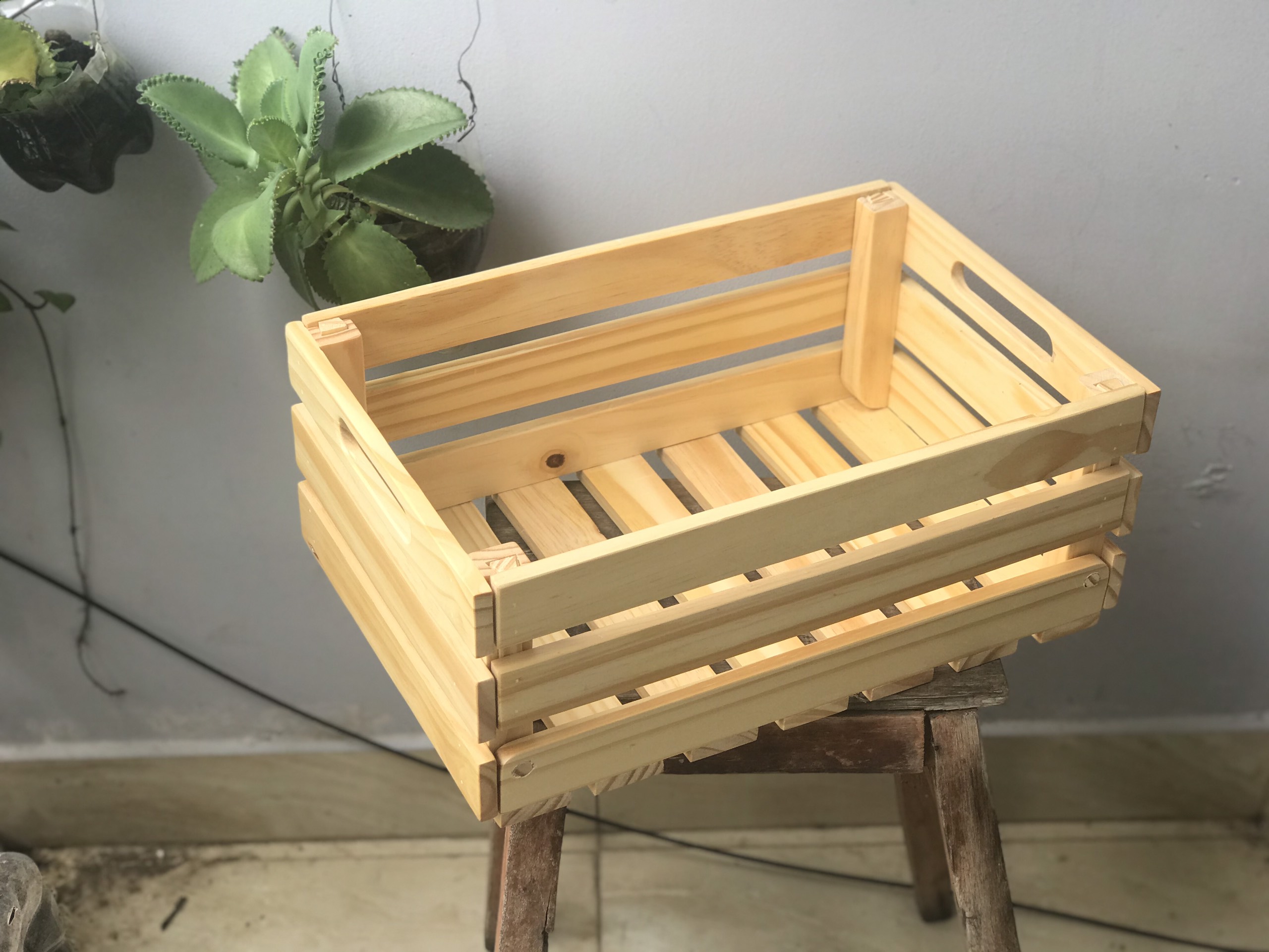 COMBO 12 THÙNG GỖ PALLET LẮP GHÉP 40x26x16 CM, THÙNG CRATE ĐA NĂNG, TỦ