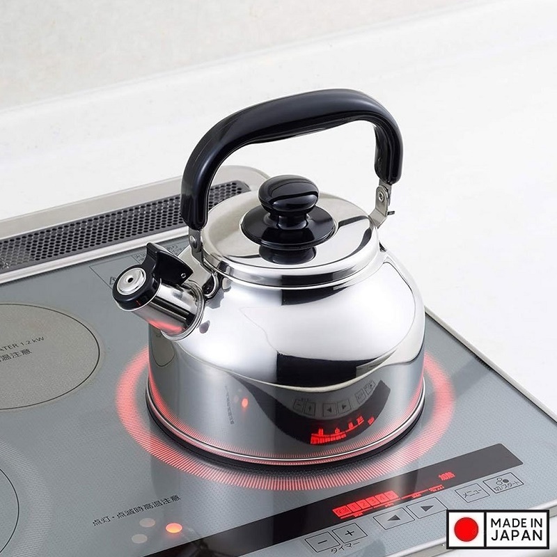 Ấm đun nước bếp từ Yoshikawa Fuefuki 2.6L - Có còi báo sôi - Hàng Nội Địa Nhật Bản