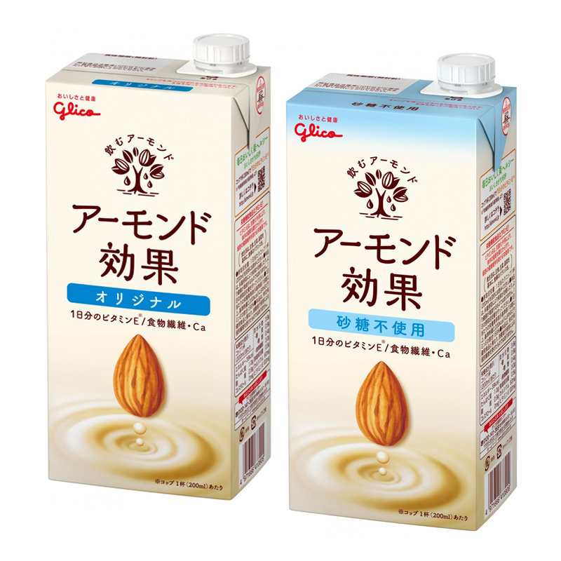 Sữa hạnh nhân Glico Almond 1000mL nội địa Nhật (loại không đường)