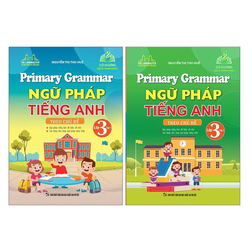 Sách - Combo Primary Grammar - Ngữ Pháp Tiếng Anh Theo Chủ Đề Lớp 3 tập 1+ tập 2
