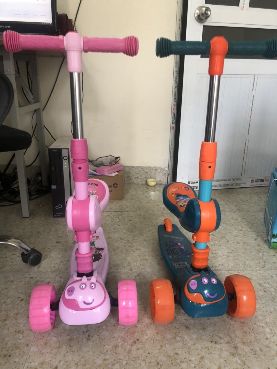 Xe Trượt Scooter cho bé yêu có ghế ngồi,bánh xe phát sáng phát nhạc-hàng chính hãng