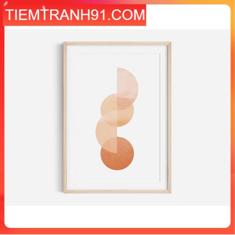 Tranh in cao cấp | Tranh nghệ thuật trừu tượng - Abstract Shape print, boho abstract art, Poster Print, Earth Tone Print