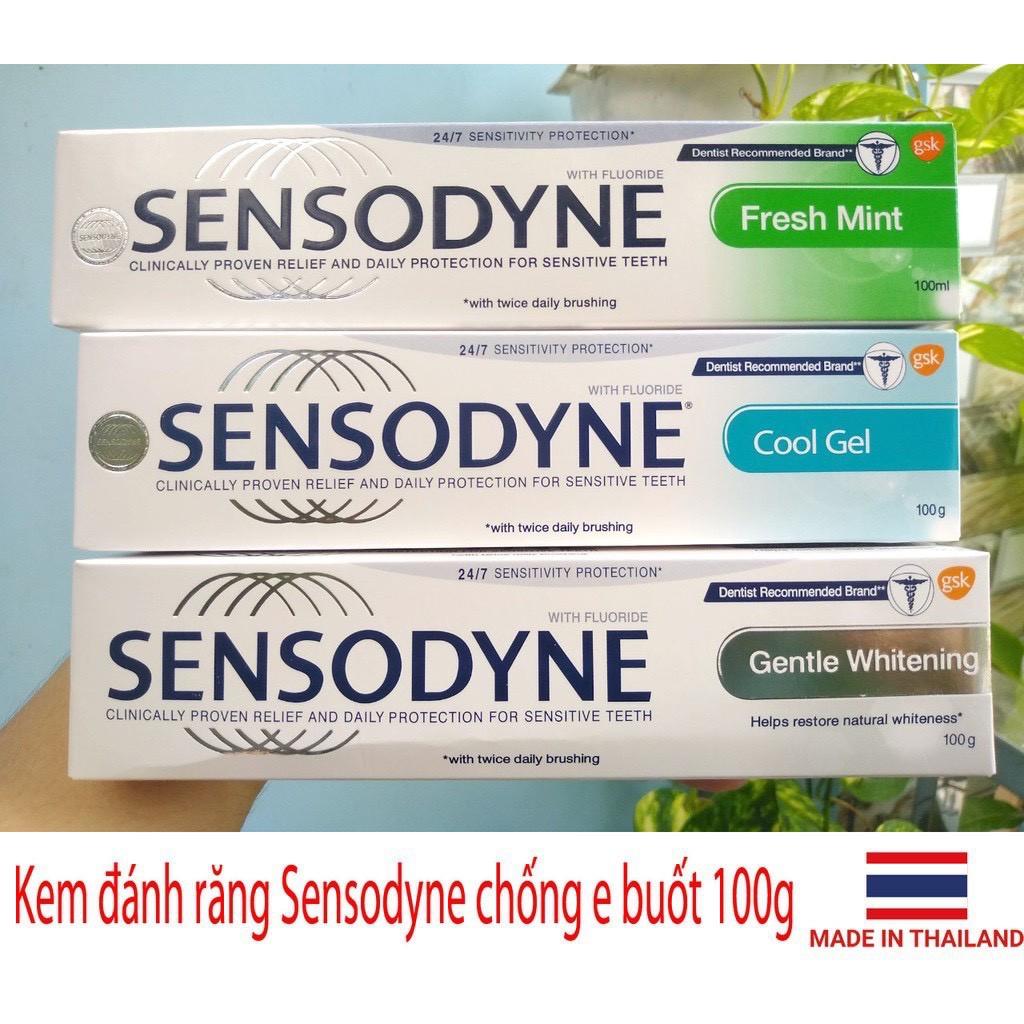 Combo tuýp 2 Kem đánh Răng Sensodyne 100g Thơm Mát Giảm Ê Buốt Bảo Vệ Toàn Diện