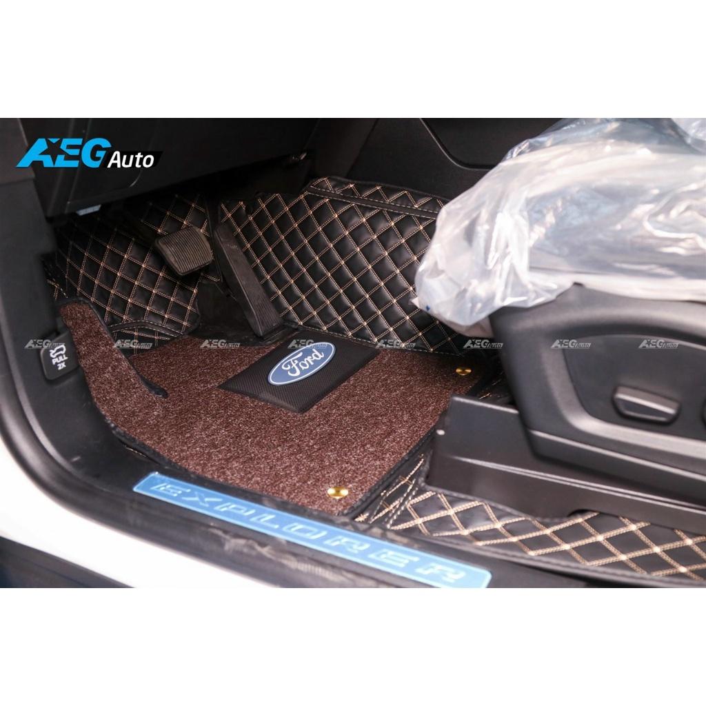 Thảm Lót Sàn Xe Ford Territory 2022- 2023, Thảm 5D mẫu da cao cấp, kết hợp rối sàn, Chuẩn Phom, Đa Dạng Mẫu Mã