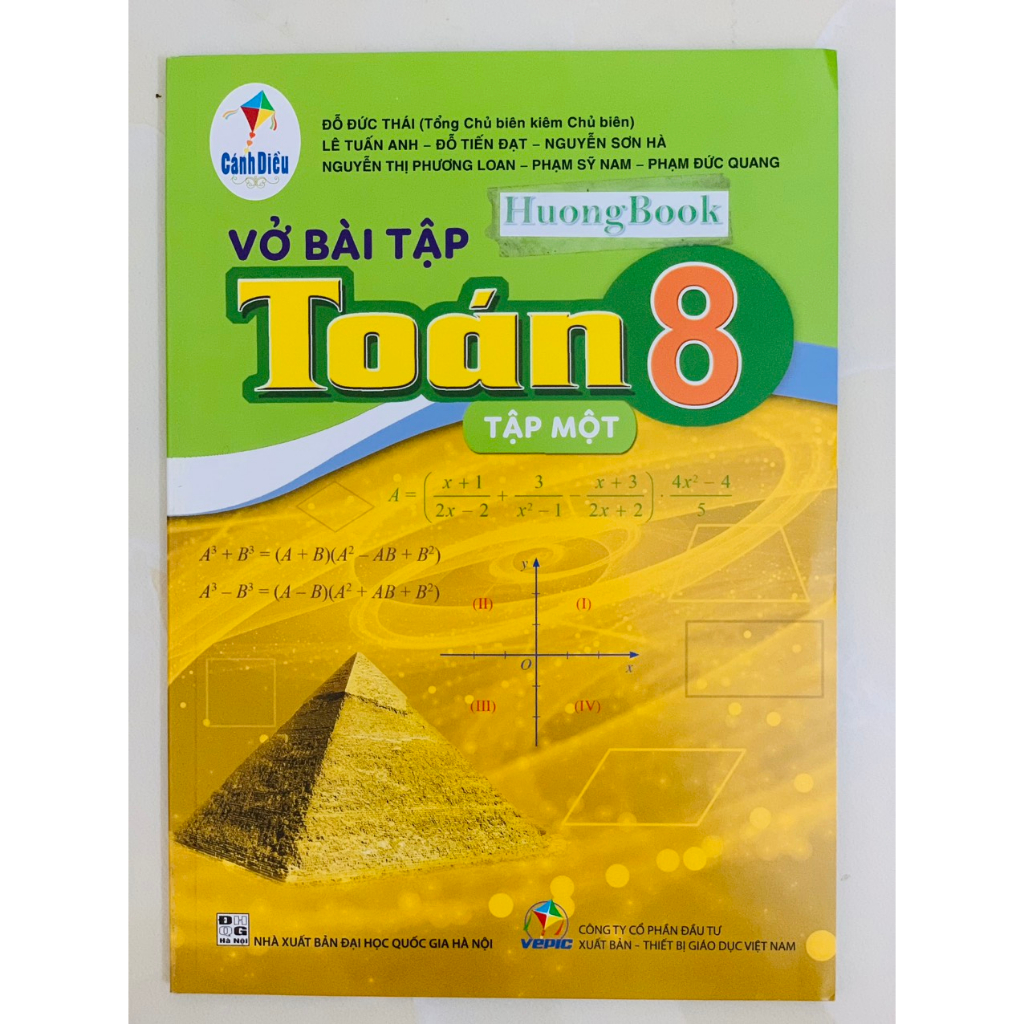 Sách - Combo vở bài tập toán 8 - tập 1 + 2