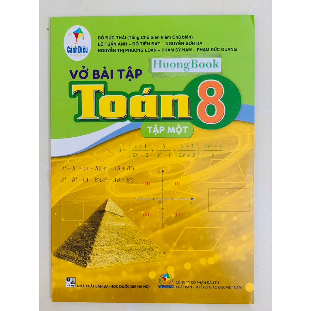 Sách - Combo vở bài tập toán 8 - tập 1 + 2 ( cánh diều )