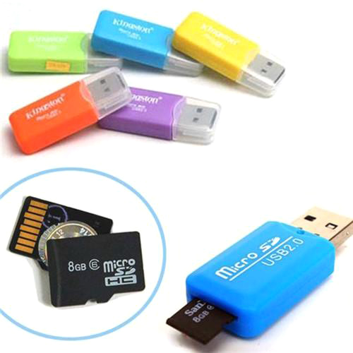 Bộ 5 đầu đoc thẻ nhớ mini MicroSD (Giao màu ngẫu nhiên)