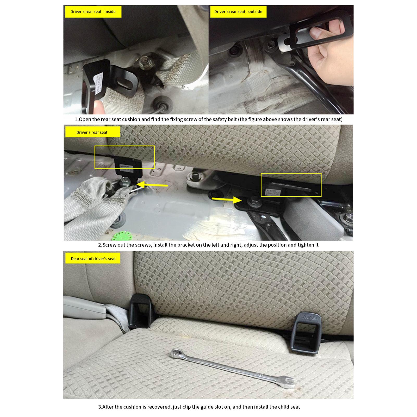 Car Child Seat Restraint Anchor Mounting Kit Replacement for Toyota Corolla Alits