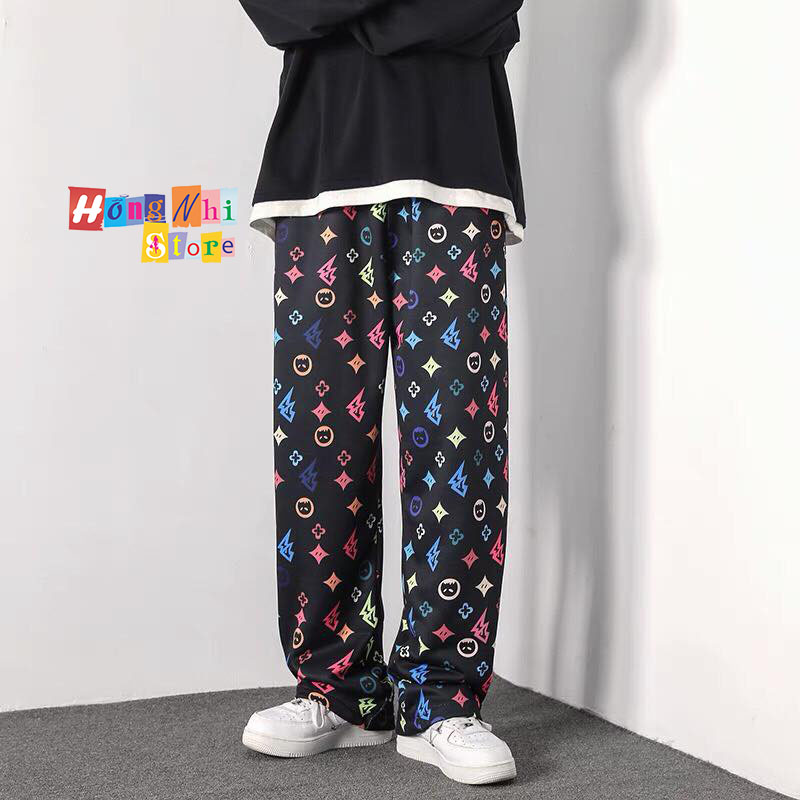 Quần Jogger 3D Ulzzang Unisex Jogger Hoạt Hình Dây Rút Lai Ống Rộng V2 - MM