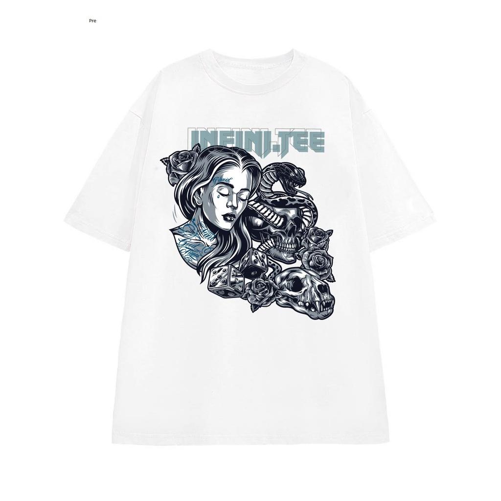 Áo thun in hình FNI.62, Thun 100% COTTON - form rộng UNISEX. Nữ