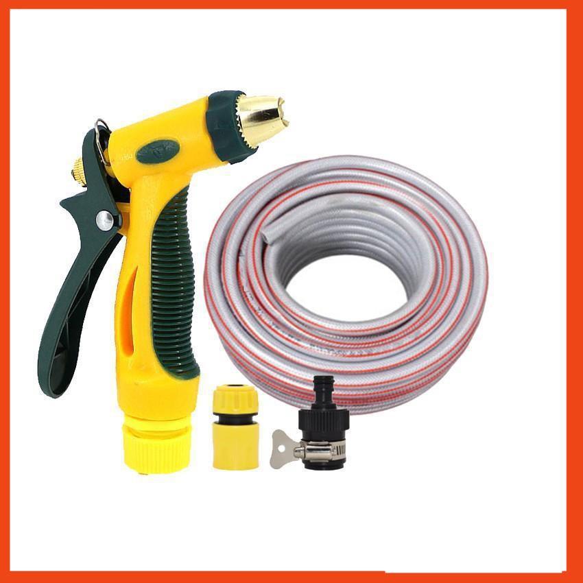 Bộ dây vòi xịt nước rửa xe,tưới cây tăng áp 3 lần 20m 206317