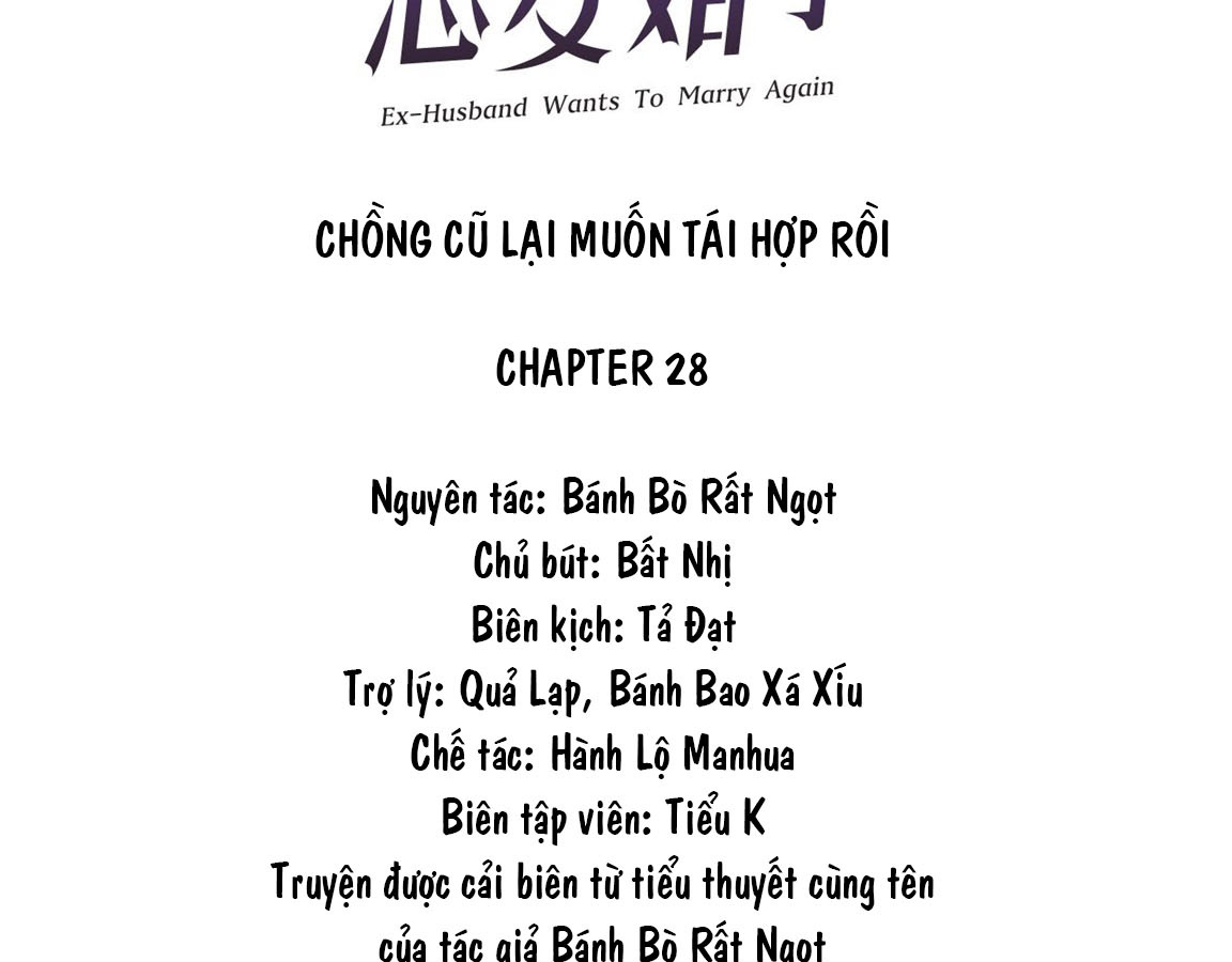 CHỒNG CŨ LẠI MUỐN TÁI HỢP RỒI chapter 28