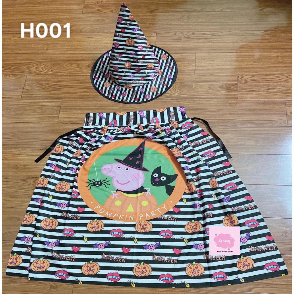 Set Áo choàng phù thuỷ Halloween mẫu mới 2023