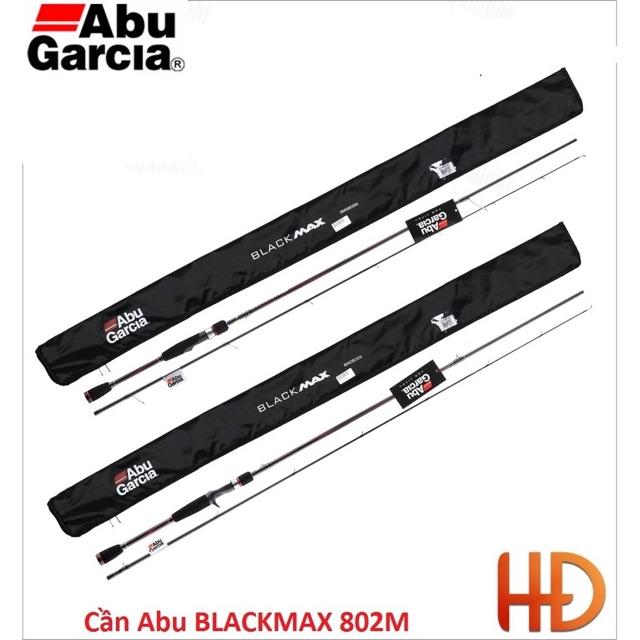 Cần câu cá lure ABU BLACKMAX dài 2m4 chính hãng có cả máy ngang và máy đứng y hình giá rẻ cần cực khoẻ