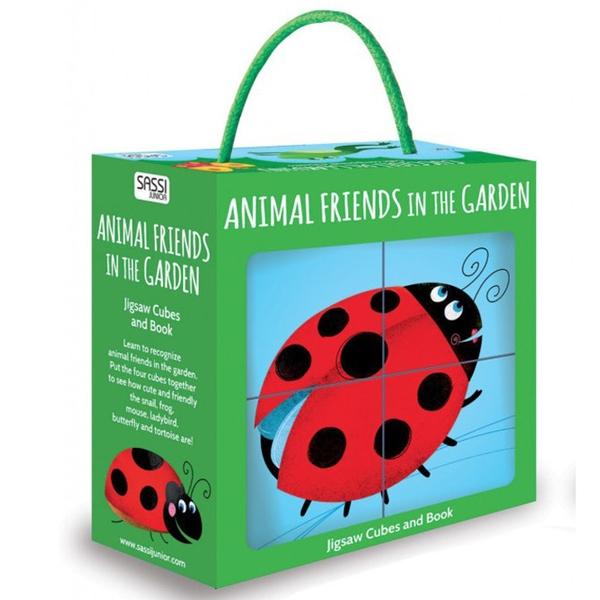 Animal Friends In The Garden (Jigsaw Cubes &amp; Book)