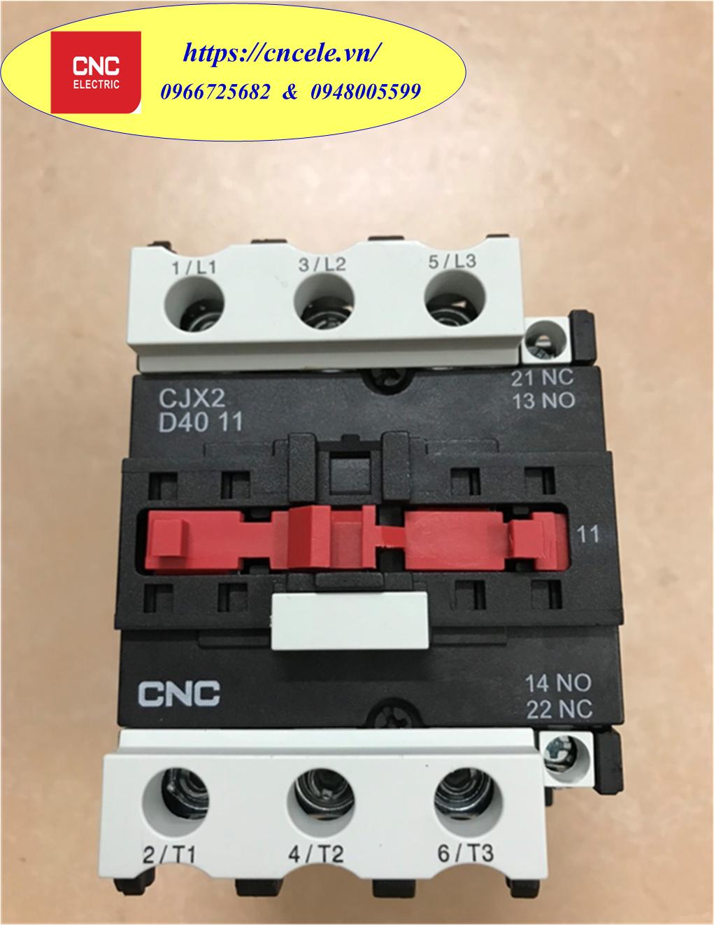 Khởi Động Từ CNC 3 Pha - 40A, CONTACTOR CNC 3P - 40A, Mã CJX2D-4010