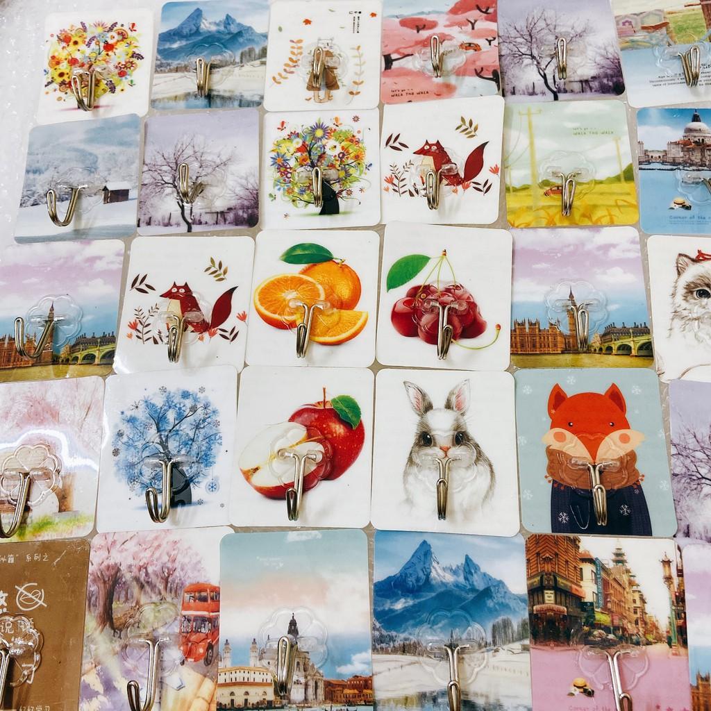 SET 10 MÓC DÁN TƯỜNG CƯỜNG LỰC 3D SIÊU DÍNH