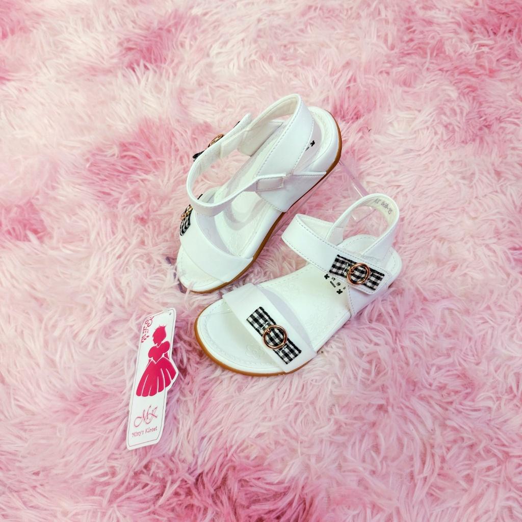 Giày sandals tiểu thư quai caro xinh xắn