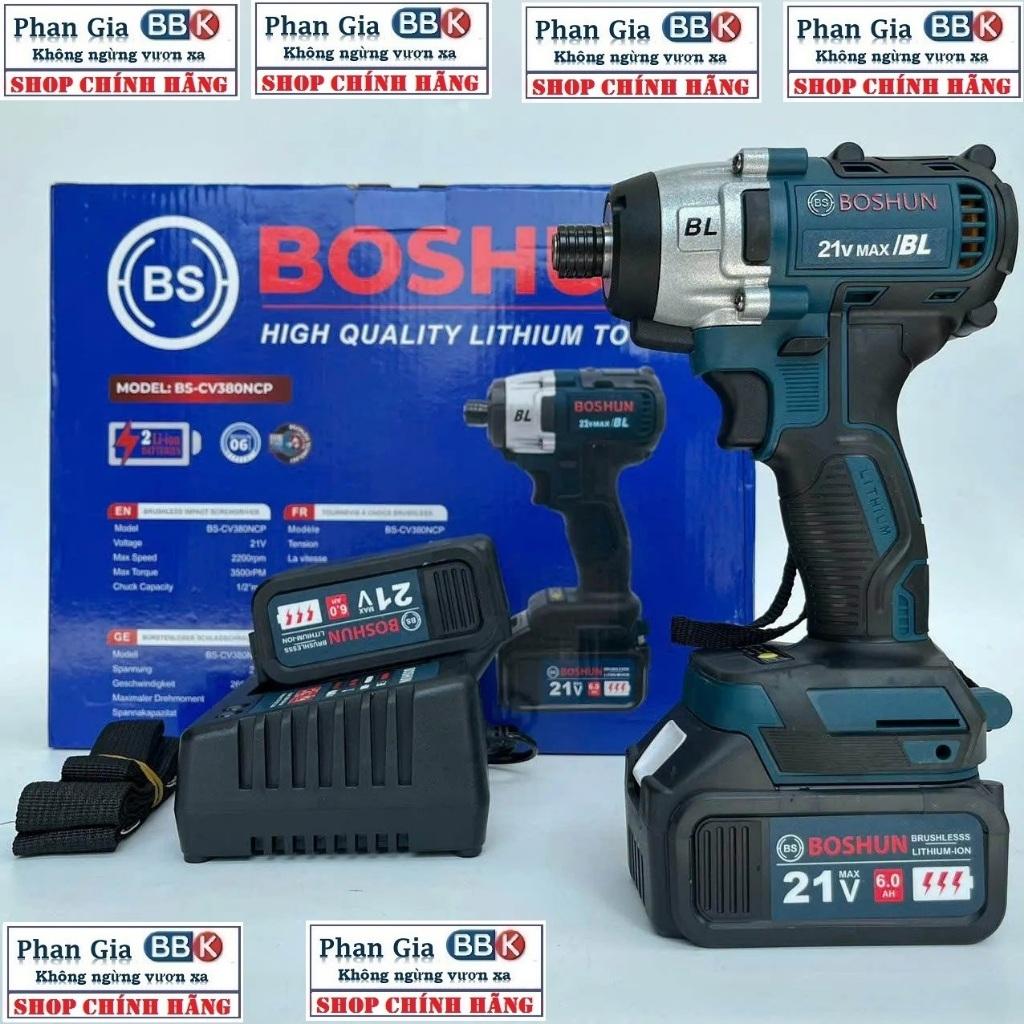 [chính hãƞg] Máy chuyên vít Boshun BS-CV380NCP , Không chổi than, Pin 10 cell, Sản phẩm bảo hành chính hãƞg