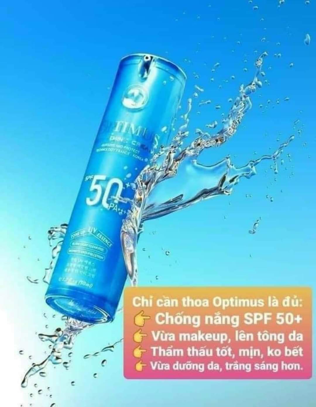 Kem chống nắng Thanh Mộc Hương chống trôi nâng tone da kiềm dầu SPF 50+ PA++++ 50ml