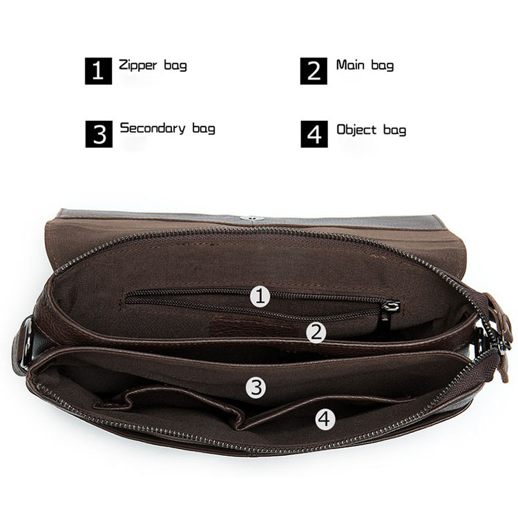 Túi ví đeo chéo da bò cao cấp BHM82298 Clutch cầm tay - Túi đeo vai nam da thật